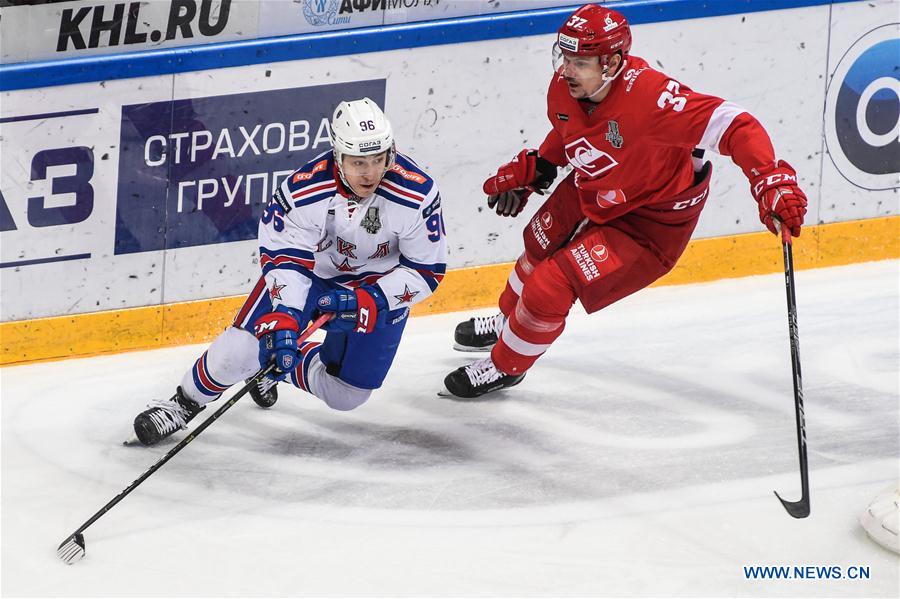 (SP)RUSSIA-MOSCOW-ICE HOCKEY-KHL-SPR VS SKA