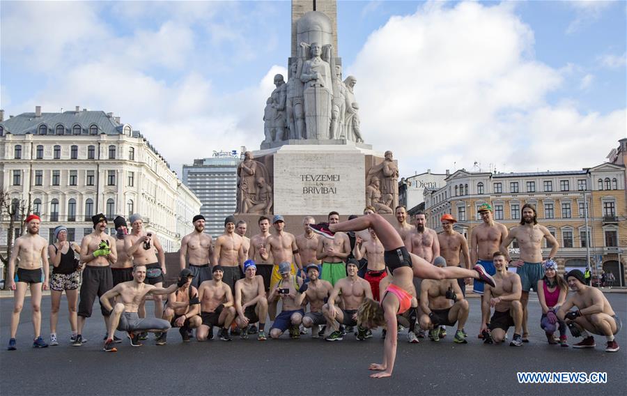 LATVIA-RIGA-NUDE RUN