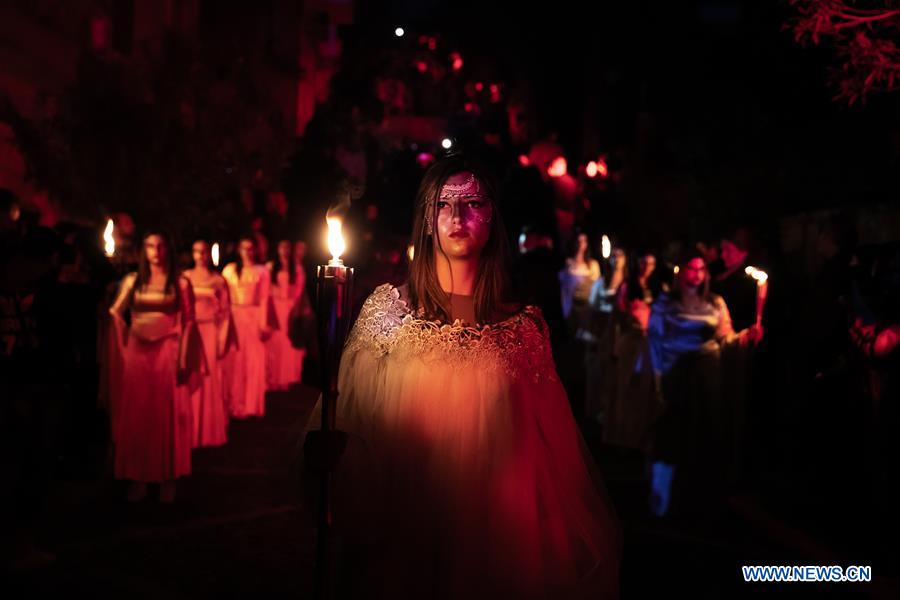 GREECE-AMFISSA-GHOST OF HARMENA