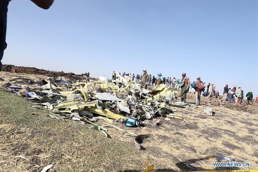 ETHIOPIA-BISHOFTU-ETHIOPIAN AIRLINES-JET CRASH