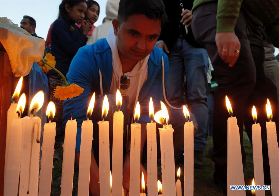 NEPAL-KATHMANDU-HELICOPTER CRASH-CANDLELIGHT VIGIL