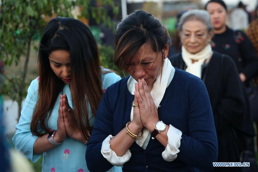 NEPAL-KATHMANDU-HELICOPTER CRASH-CANDLELIGHT VIGIL