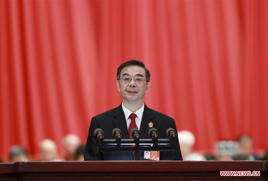 (TWO SESSIONS)CHINA-BEIJING-NPC-THIRD PLENARY MEETING-ZHOU QIANG (CN) 