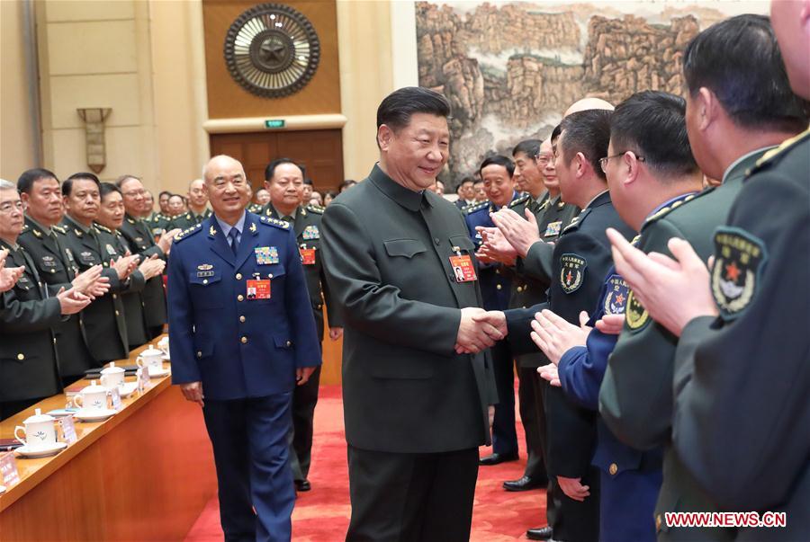 (TWO SESSIONS)CHINA-BEIJING-XI JINPING-NPC-PLA AND ARMED POLICE-PLENARY MEETING (CN)