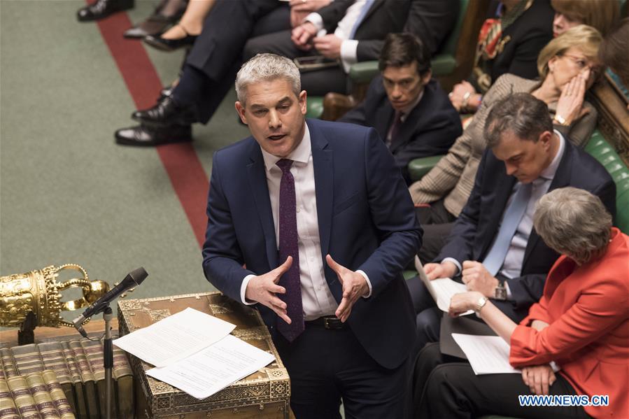 BRITAIN-LONDON-BREXIT DEAL-REJECTION