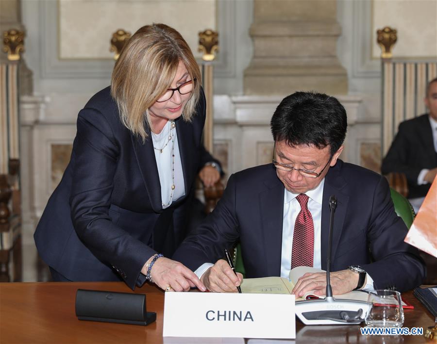 ITALY-ROME-SKA OBSERVATORY-AGREEMENT-SIGNING