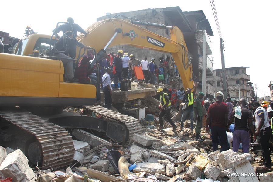  NIGERIA-LAGOS-BUILDING COLLAPSE-RESCUE