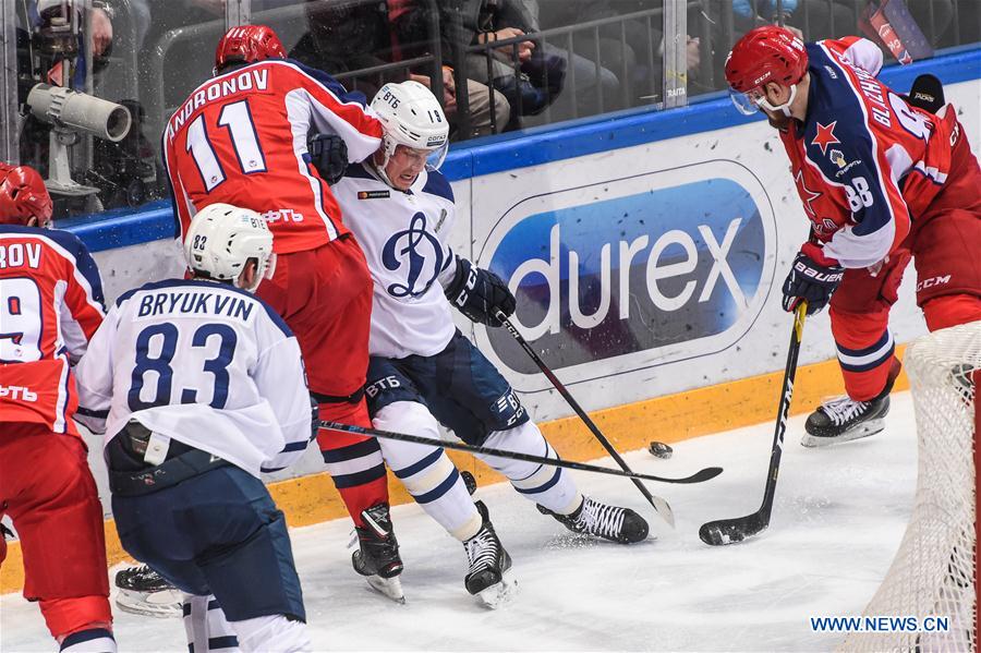 (SP)RUSSIA-MOSCOW-ICE HOCKEY-KHL-DYNAMO MOSCOW VS CSKA MOSCOW