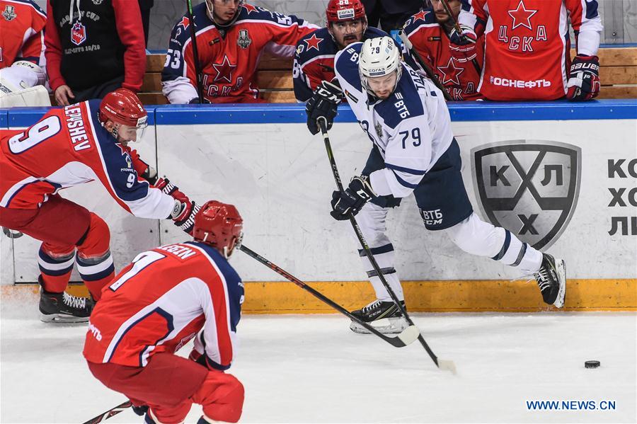 (SP)RUSSIA-MOSCOW-ICE HOCKEY-KHL-DYNAMO MOSCOW VS CSKA MOSCOW