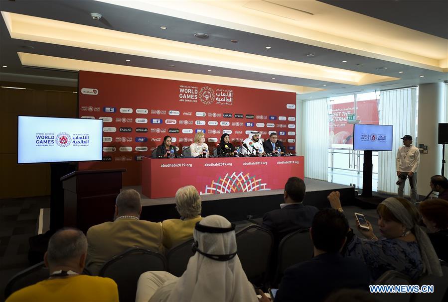 (SP)UAE-ABU DHABI-SPECIAL OLYMPICS-PRESS CONFERENCE