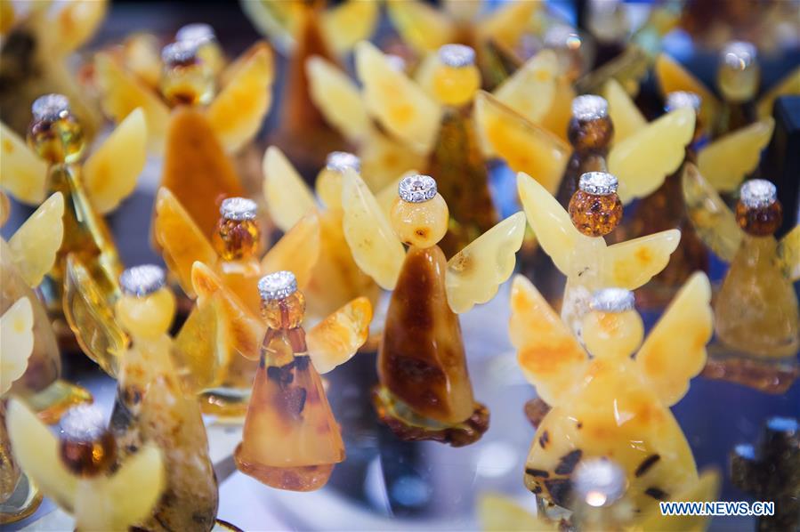 LITHUANIA-VILNIUS-JEWELRY SHOW-AMBER