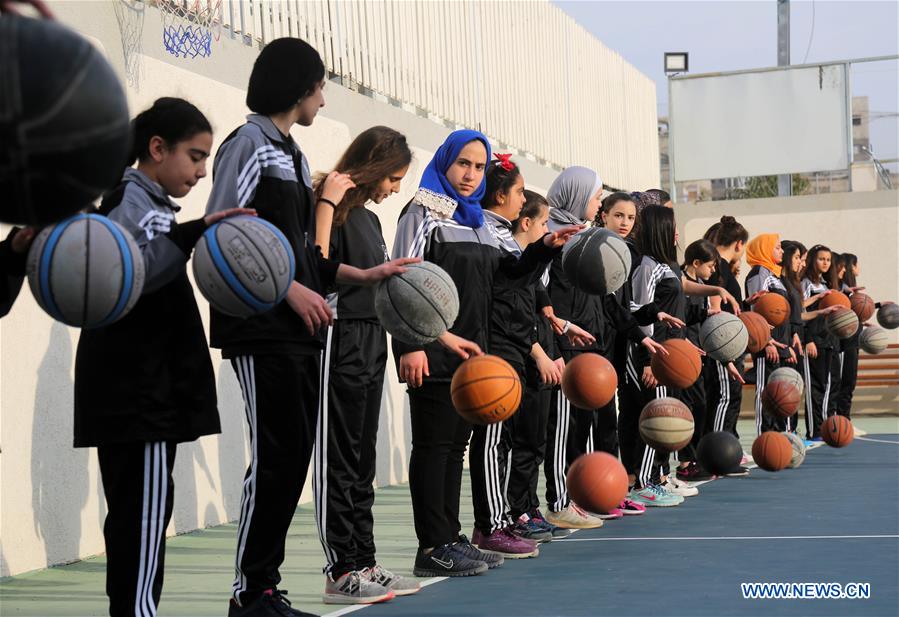 (SP)MIDEAST-GAZA-BASKETBALL-BASKETBALL ACADEMY