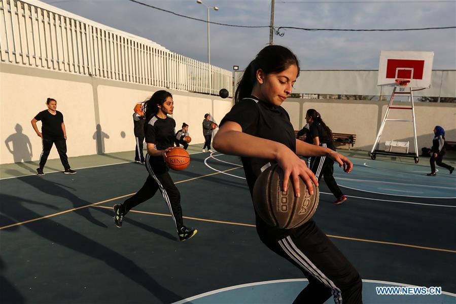 (SP)MIDEAST-GAZA-BASKETBALL-BASKETBALL ACADEMY