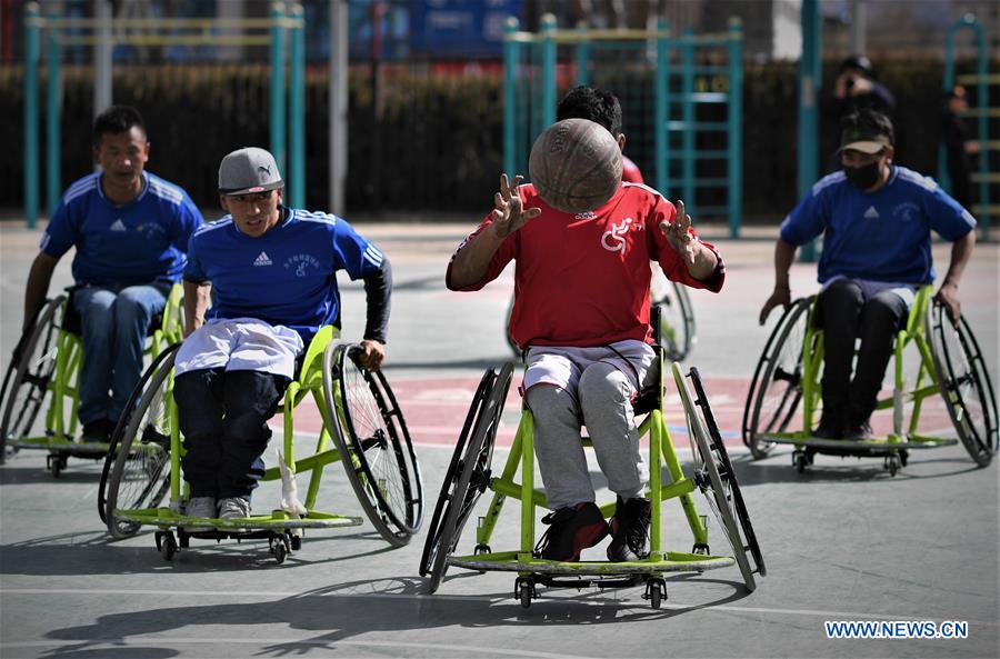 (InTibet) CHINA-TIBET-WHEELCHAIR BASKETBALL TEAM (CN)