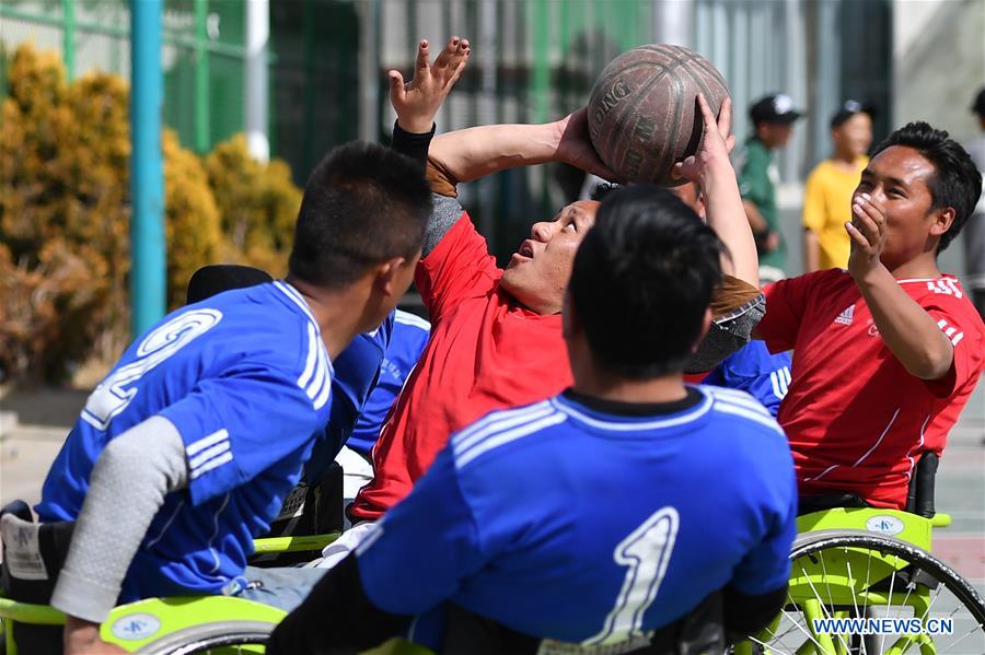 (InTibet) CHINA-TIBET-WHEELCHAIR BASKETBALL TEAM (CN)