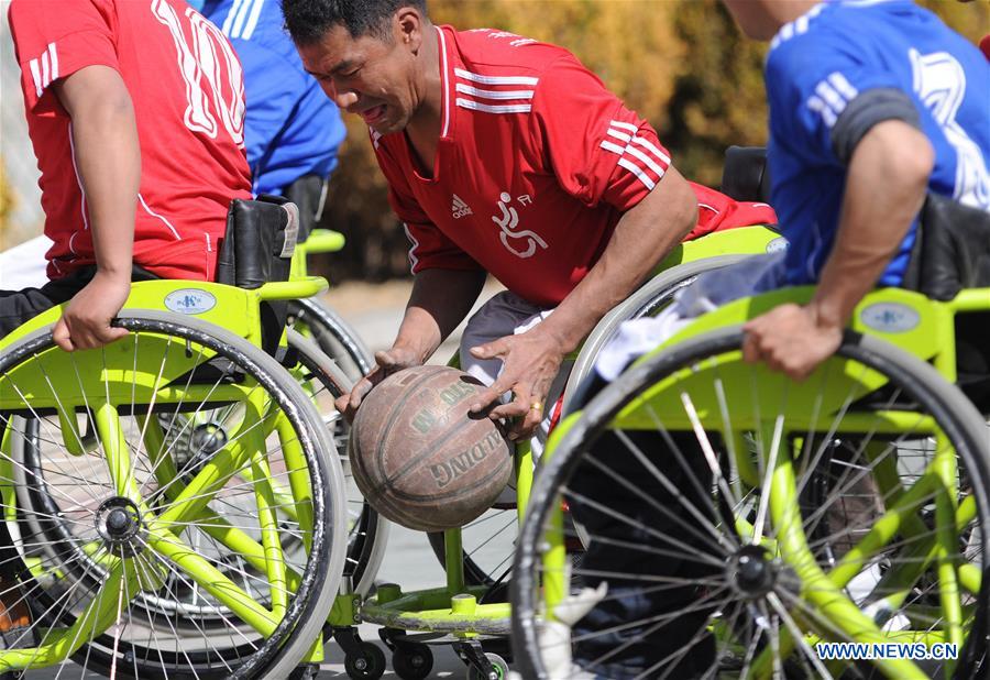 (InTibet) CHINA-TIBET-WHEELCHAIR BASKETBALL TEAM (CN)