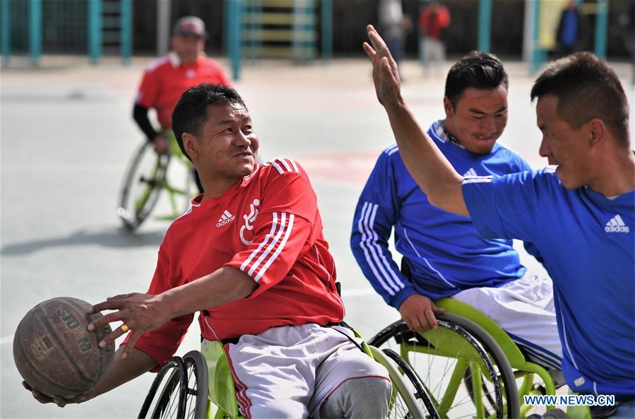 (InTibet) CHINA-TIBET-WHEELCHAIR BASKETBALL TEAM (CN)