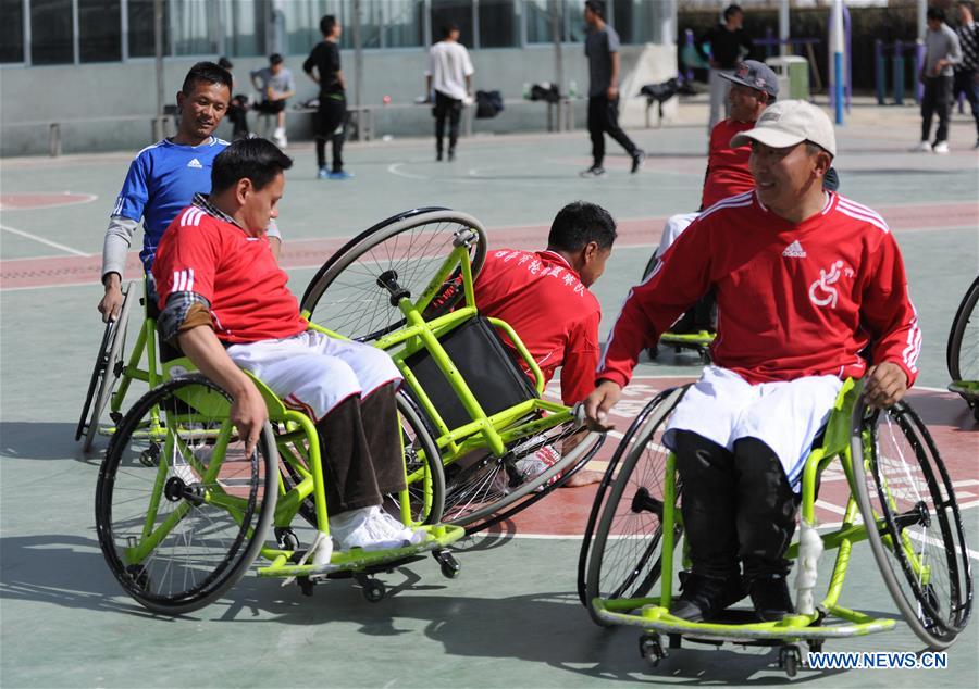 (InTibet) CHINA-TIBET-WHEELCHAIR BASKETBALL TEAM (CN)