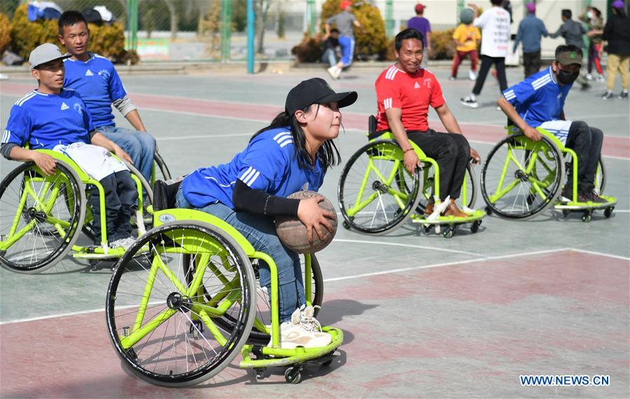 (InTibet) CHINA-TIBET-WHEELCHAIR BASKETBALL TEAM (CN)