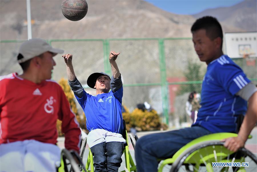 (InTibet) CHINA-TIBET-WHEELCHAIR BASKETBALL TEAM (CN)