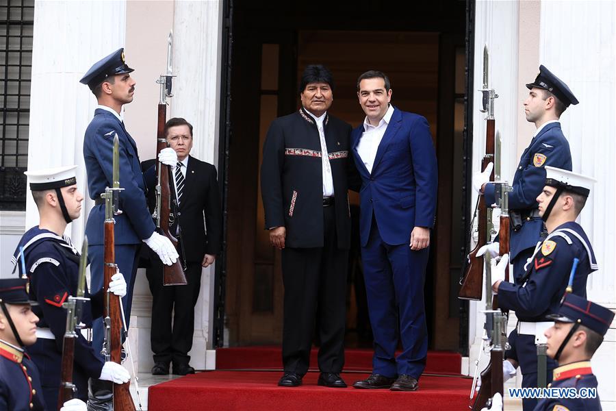 GREECE-ATHENS-BOLIVIA-PRESIDENT-VISIT
