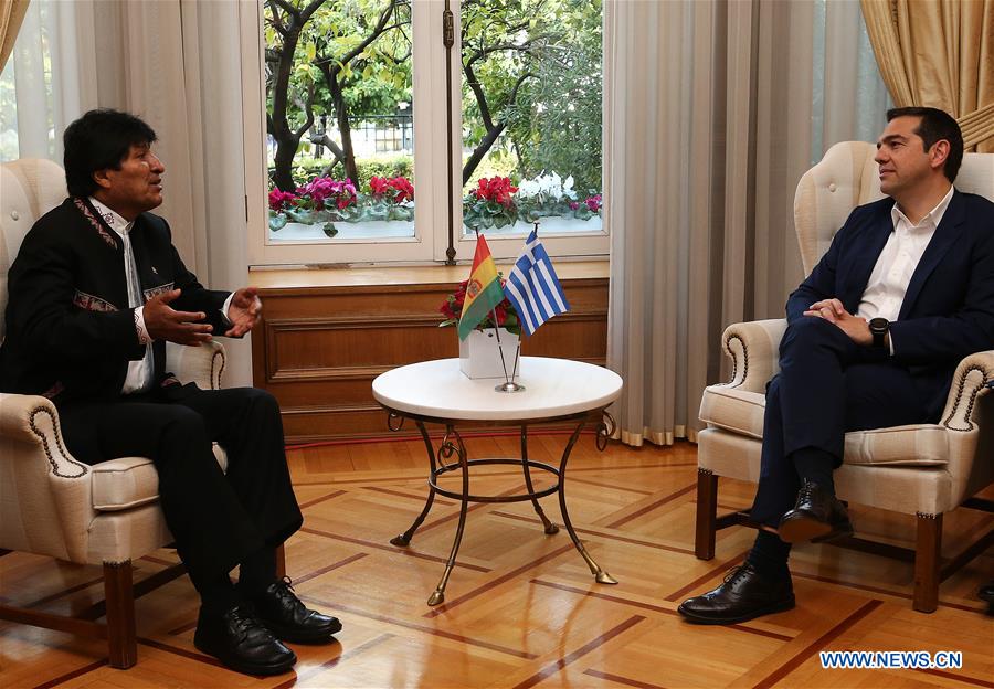 GREECE-ATHENS-BOLIVIA-PRESIDENT-VISIT