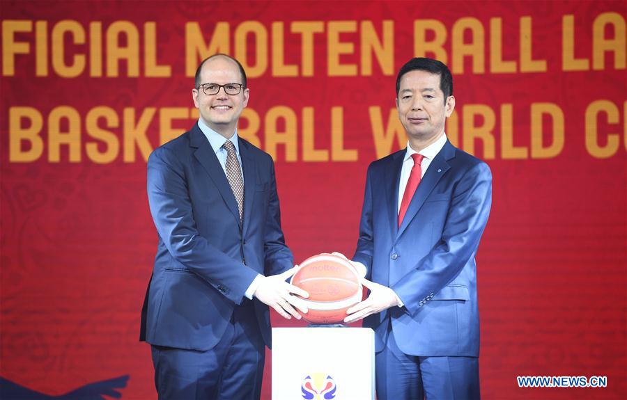 (SP)CHINA-SHENZHEN-BASKETBALL-FIBA 2019 WORLD CUP-OFFICIAL BALL