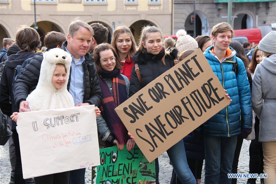 CZECH REPUBLIC-PRAGUE-STUDENTS-CLIMATE CHANGE-PROTEST