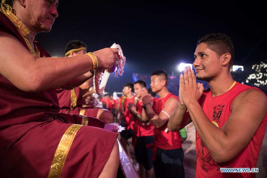 (SP)THAILAND-AYUTTHAYA-MUAY THAI-CEREMONY