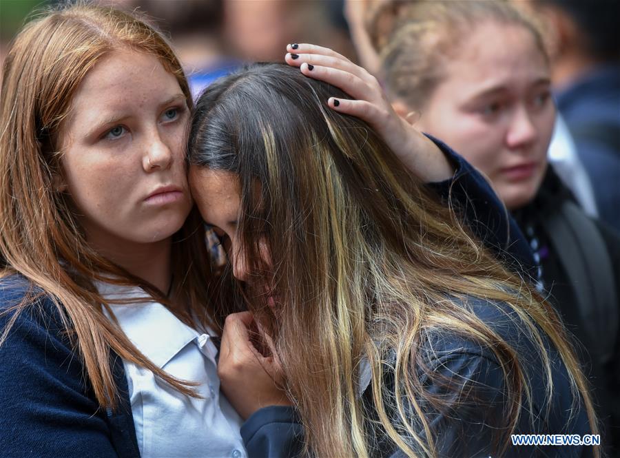 NEW ZEALAND-CHRISTCHURCH-STUDENTS-MOURNING