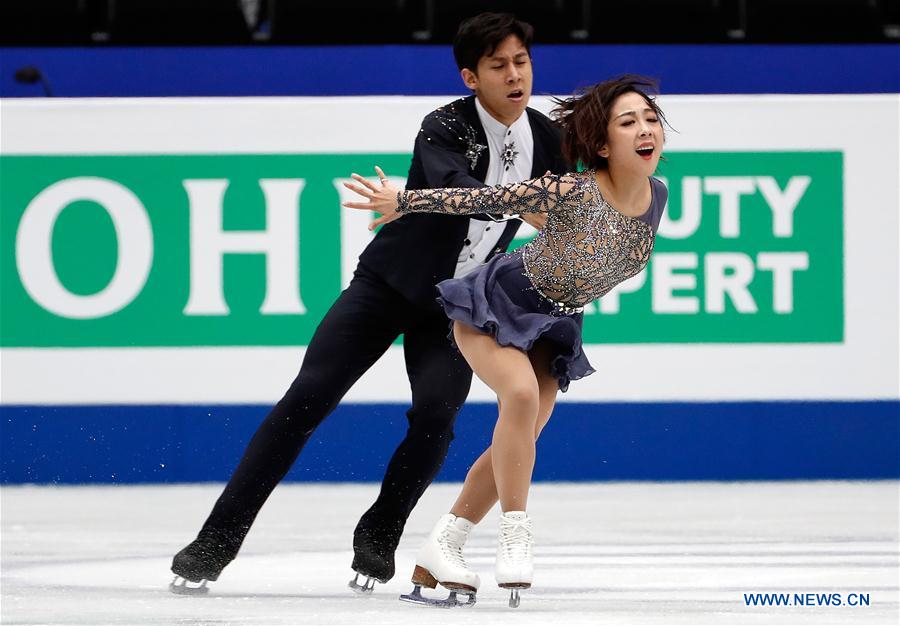 (SP)JAPAN-SAITAMA-FIGURE SKATING-WORLD CHAMPIONSHIPS-PAIRS