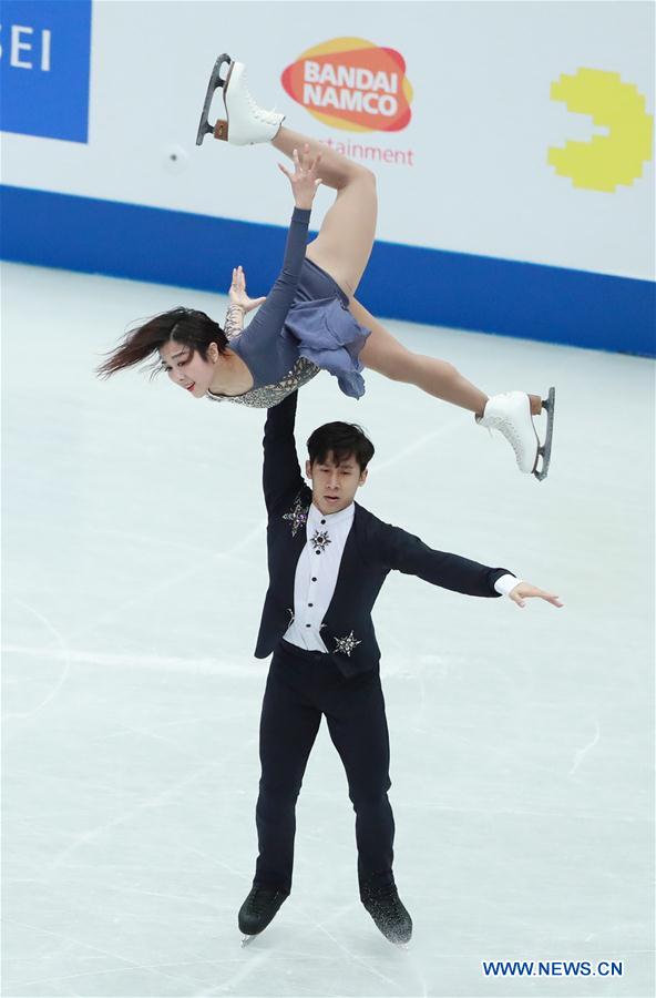 (SP)JAPAN-SAITAMA-FIGURE SKATING-WORLD CHAMPIONSHIPS-PAIRS