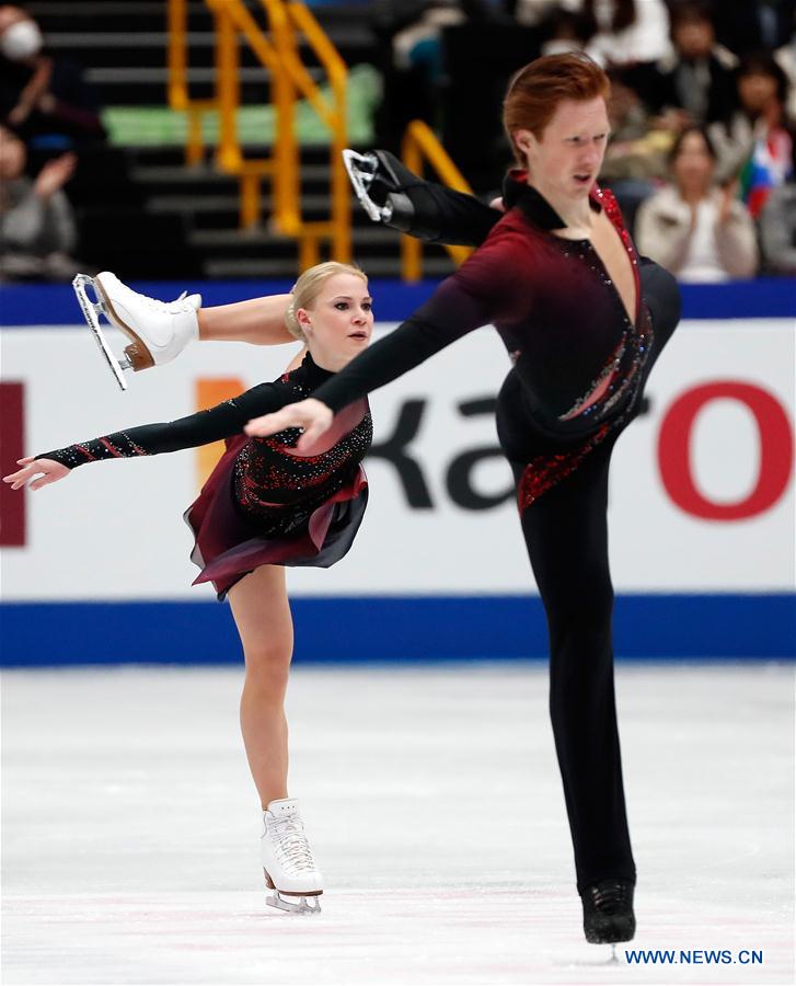 (SP)JAPAN-SAITAMA-FIGURE SKATING-WORLD CHAMPIONSHIPS-PAIRS