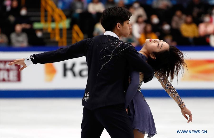 (SP)JAPAN-SAITAMA-FIGURE SKATING-WORLD CHAMPIONSHIPS-PAIRS