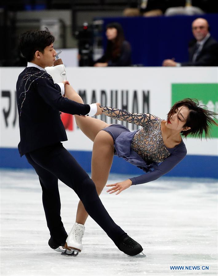 (SP)JAPAN-SAITAMA-FIGURE SKATING-WORLD CHAMPIONSHIPS-PAIRS