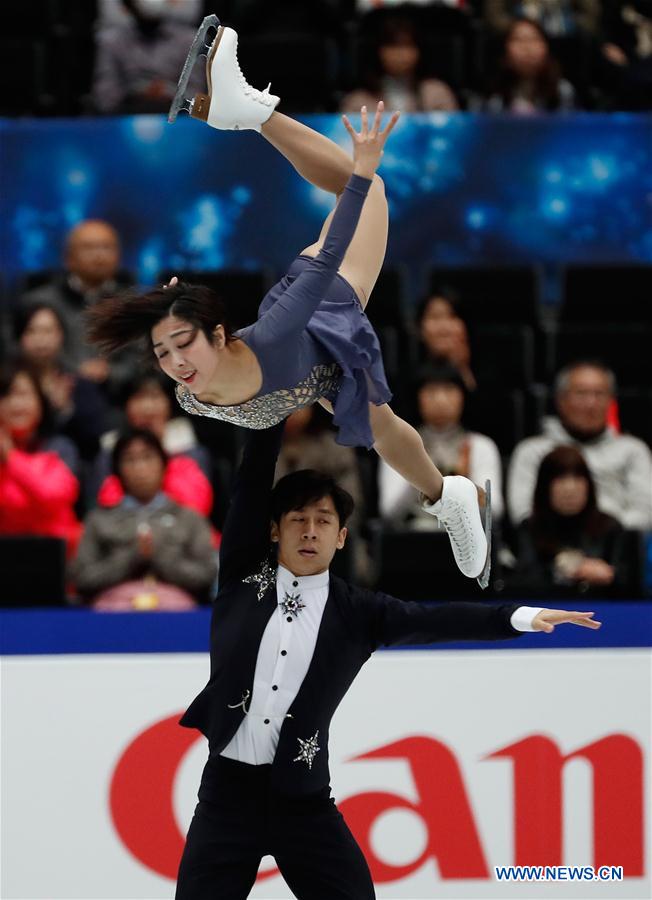 (SP)JAPAN-SAITAMA-FIGURE SKATING-WORLD CHAMPIONSHIPS-PAIRS