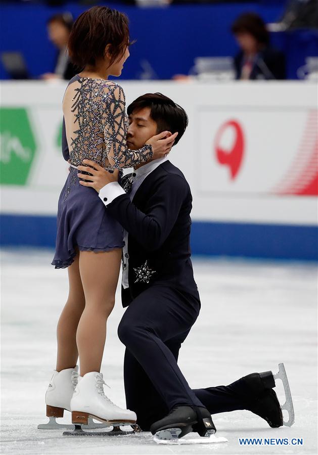 (SP)JAPAN-SAITAMA-FIGURE SKATING-WORLD CHAMPIONSHIPS-PAIRS