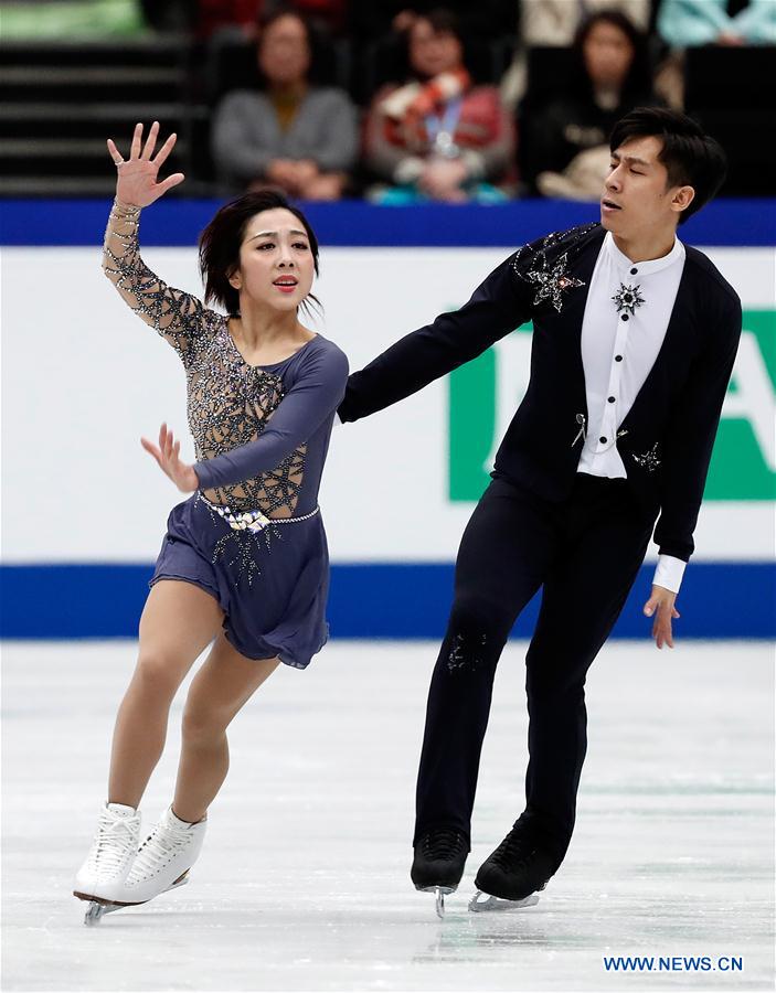 (SP)JAPAN-SAITAMA-FIGURE SKATING-WORLD CHAMPIONSHIPS-PAIRS