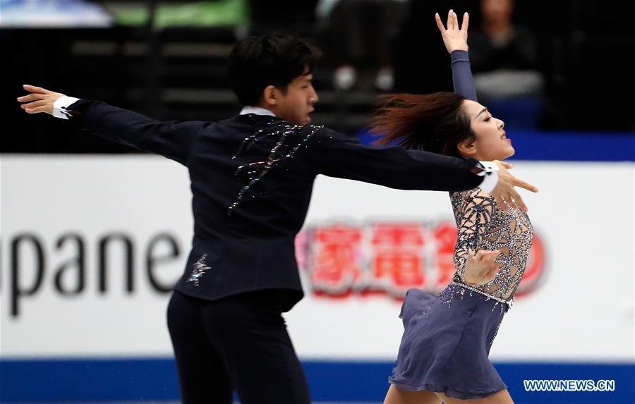 (SP)JAPAN-SAITAMA-FIGURE SKATING-WORLD CHAMPIONSHIPS-PAIRS