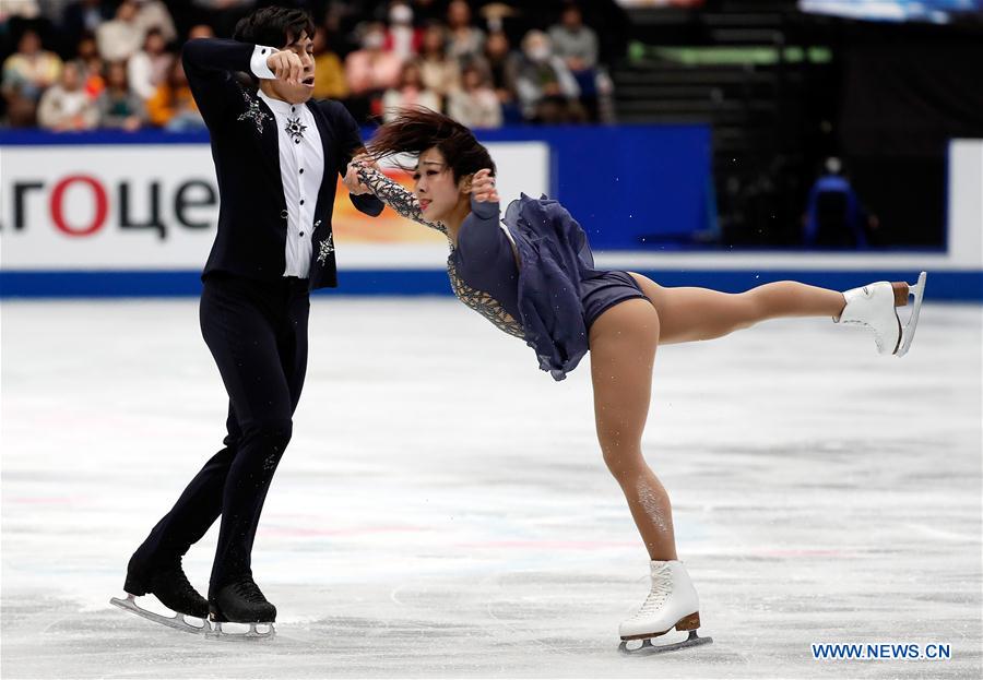 (SP)JAPAN-SAITAMA-FIGURE SKATING-WORLD CHAMPIONSHIPS-PAIRS