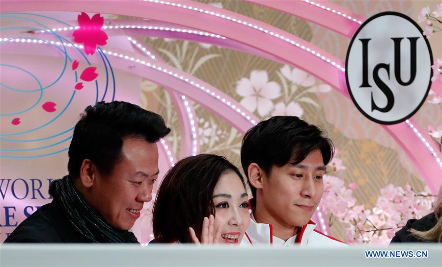 (SP)JAPAN-SAITAMA-FIGURE SKATING-WORLD CHAMPIONSHIPS-PAIRS