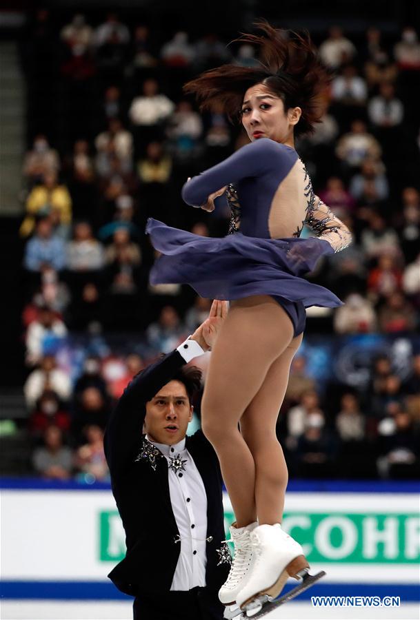 (SP)JAPAN-SAITAMA-FIGURE SKATING-WORLD CHAMPIONSHIPS-PAIRS
