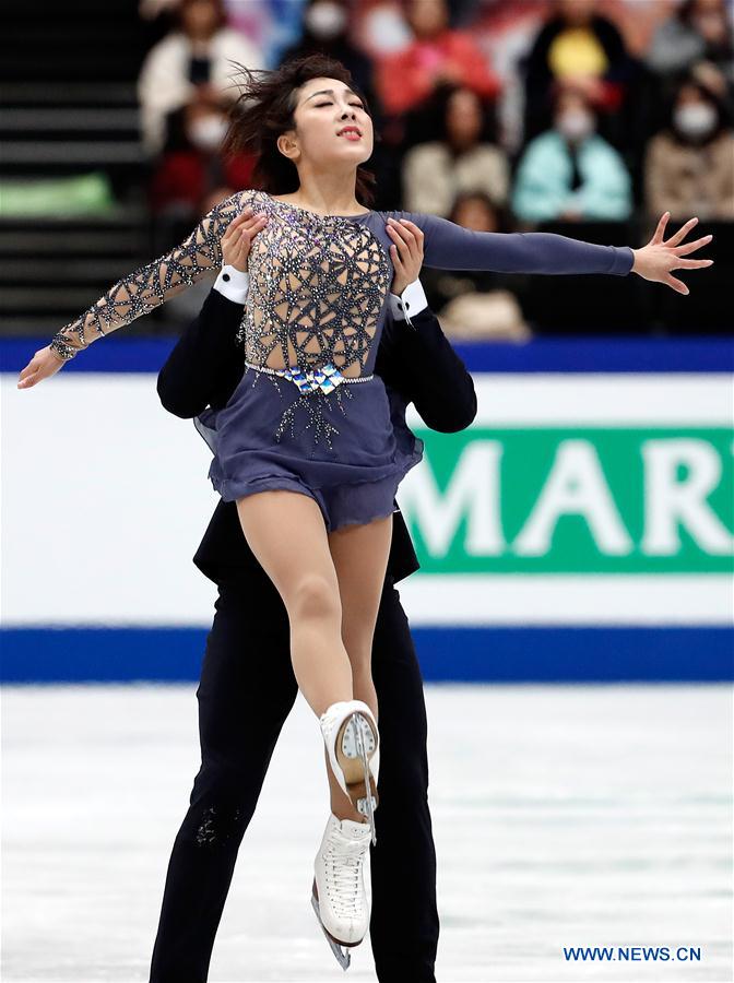(SP)JAPAN-SAITAMA-FIGURE SKATING-WORLD CHAMPIONSHIPS-PAIRS