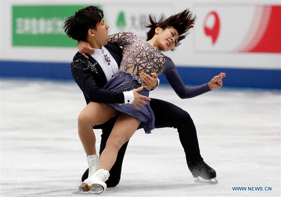 (SP)JAPAN-SAITAMA-FIGURE SKATING-WORLD CHAMPIONSHIPS-PAIRS