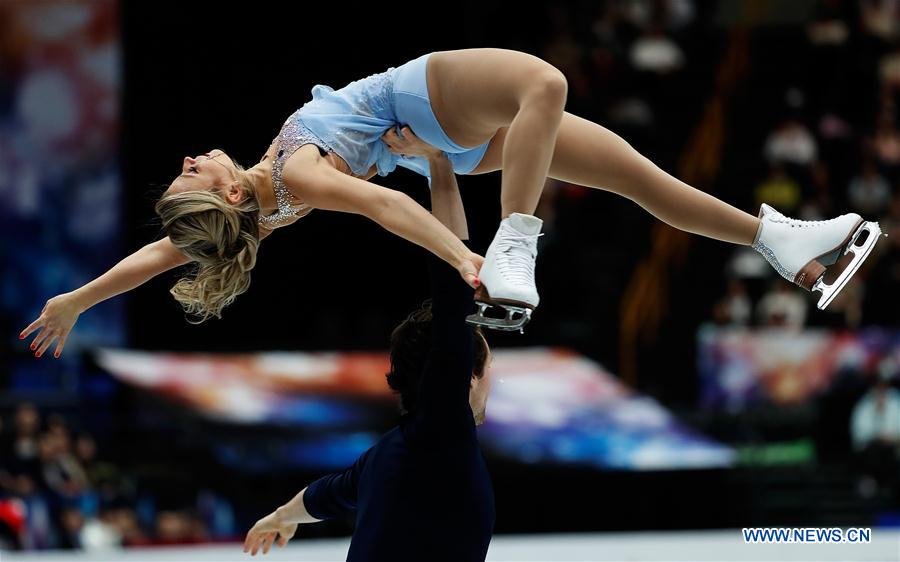 (SP)JAPAN-SAITAMA-FIGURE SKATING-WORLD CHAMPIONSHIPS-PAIRS