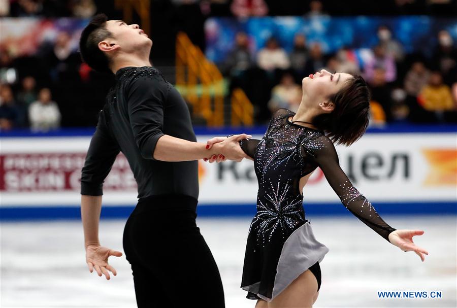 (SP)JAPAN-SAITAMA-FIGURE SKATING-WORLD CHAMPIONSHIPS-PAIRS
