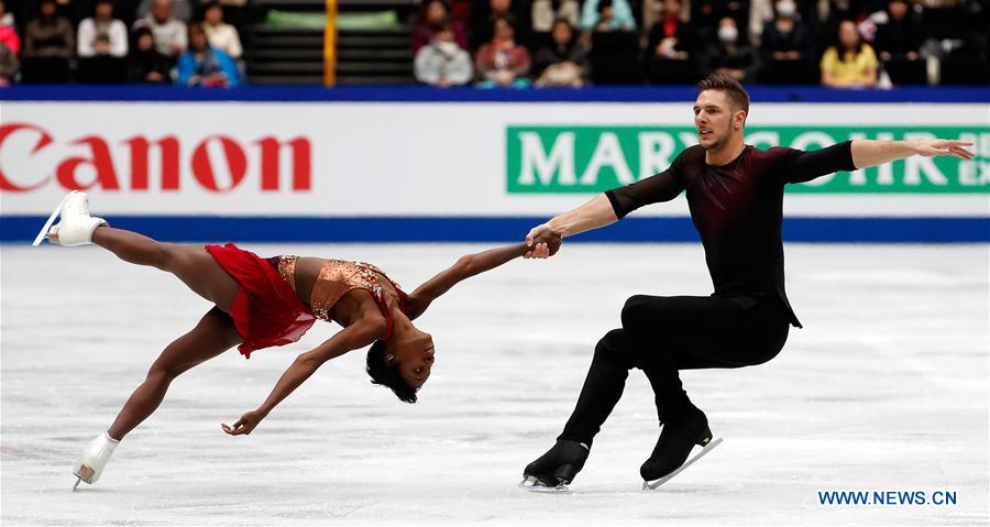 (SP)JAPAN-SAITAMA-FIGURE SKATING-WORLD CHAMPIONSHIPS-PAIRS