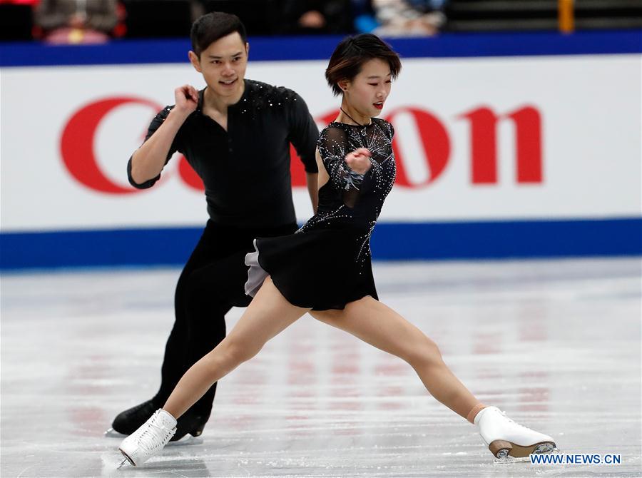 (SP)JAPAN-SAITAMA-FIGURE SKATING-WORLD CHAMPIONSHIPS-PAIRS