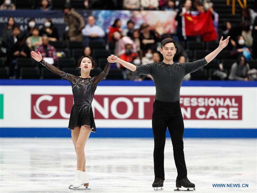 (SP)JAPAN-SAITAMA-FIGURE SKATING-WORLD CHAMPIONSHIPS-PAIRS