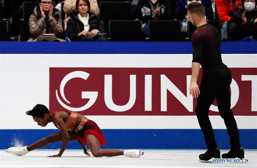 (SP)JAPAN-SAITAMA-FIGURE SKATING-WORLD CHAMPIONSHIPS-PAIRS
